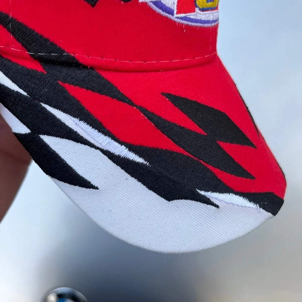 2005 ISC Aarons 499 red finish line embroidered NASCAR hat